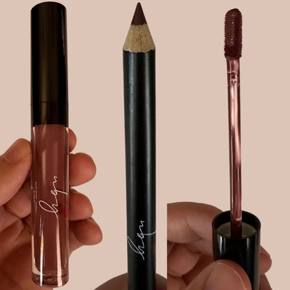 NBY Lipstick Set , 3 in 1 - Brown