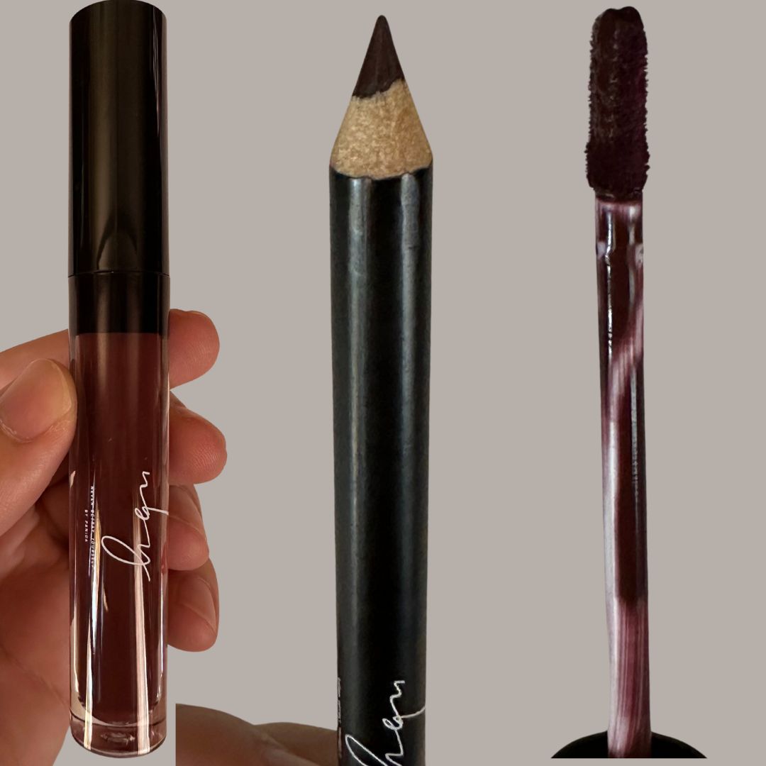 NBY Lipstick Set, 3 in 1 - Dark Brown